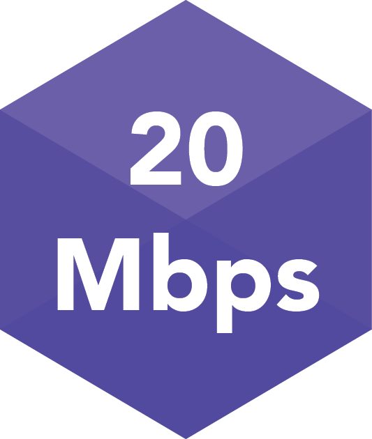 Velocidad 20Mbps